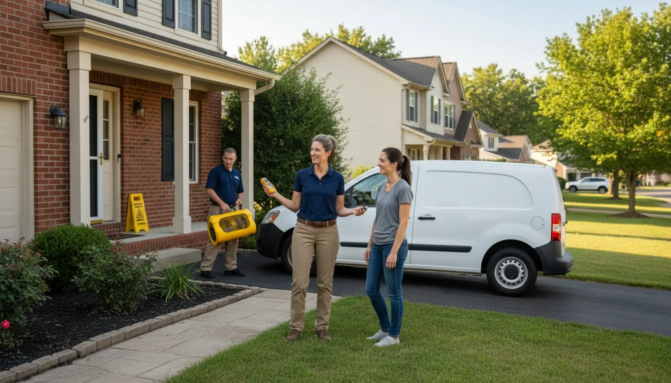 Residential water damage restoration in Missouri